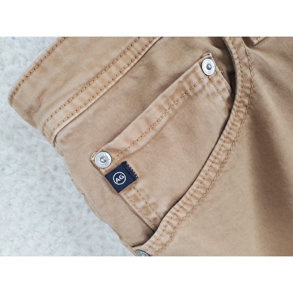 AG Adriano Goldschmied Everett Chino Pants Mens 38 Beige Slim Straight (39x34) - Picture 10 of 13